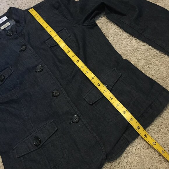 Van Heusen Dark Blue Denim Jean Jacket - Picture 15 of 16